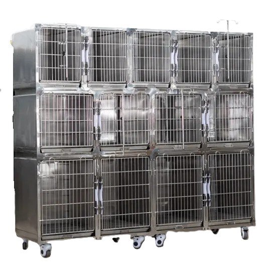 13 Doors Stainless Steel Pet Cage